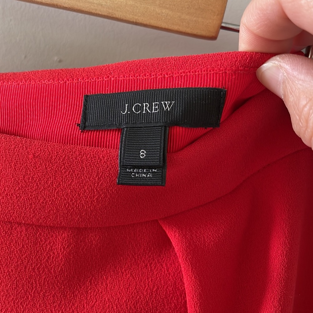 JCREW red pencil skirt size 8 - Picture 7 of 8